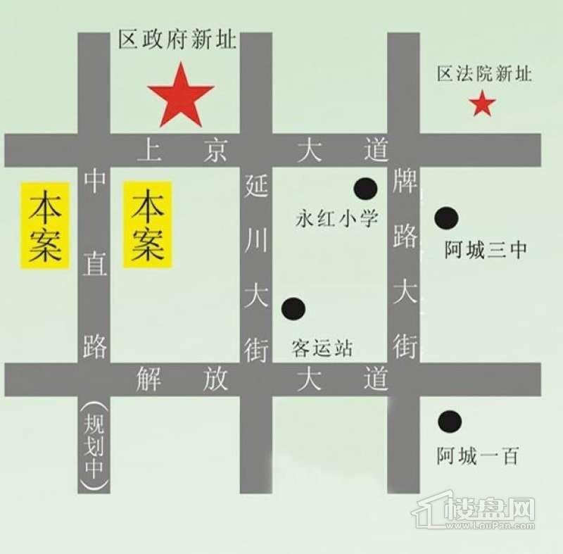 上京府邸交通图
