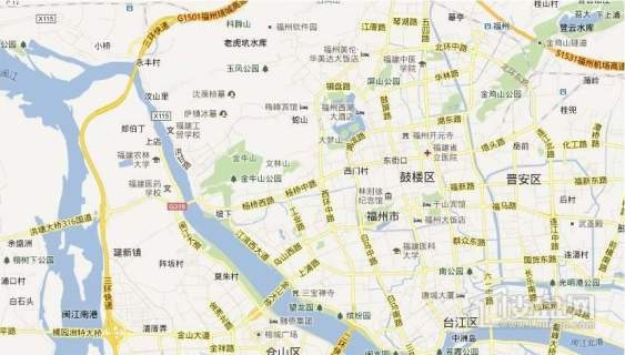 中国贵谷公寓交通图