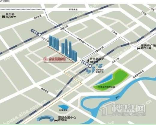 中海国际中心交通图