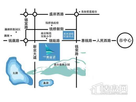中富美林湖四期交通图