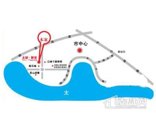 太湖映象交通图