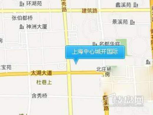 上海中心城开国际交通图