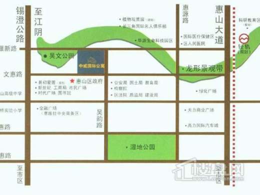 中威国际公寓交通图