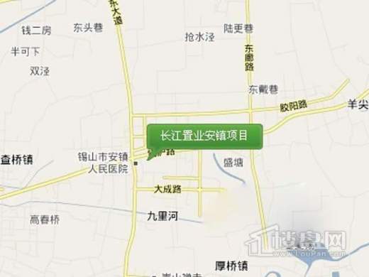 长江置业安镇项目交通图
