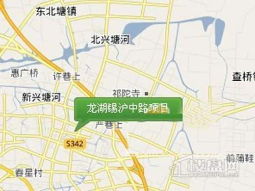 龙湖锡沪中路项目交通图