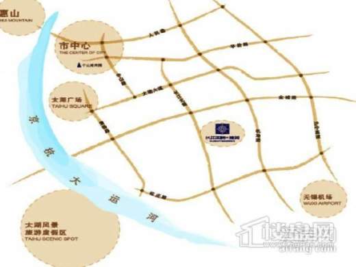 长江国际花园二期交通图