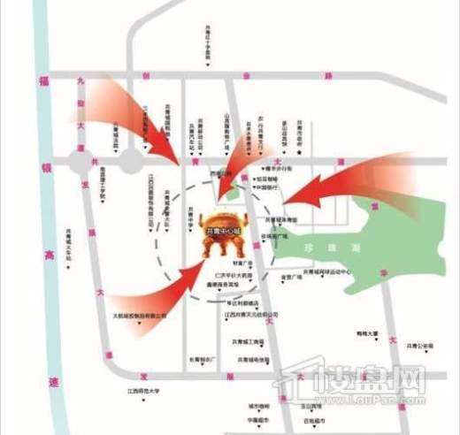 共青中心城交通图