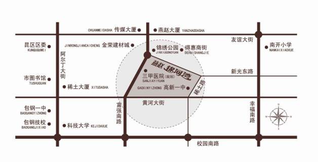 燕赵锦河湾位置图