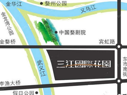 三江国际花园位置图