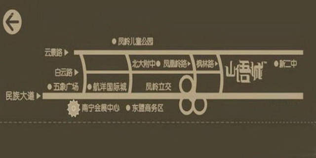 中国铁建凤岭山语城位置图