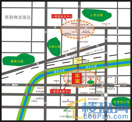 锦江·现代城位置图