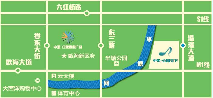 中梁·公园天下位置图