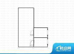 1室0厅1卫 北 43.00㎡