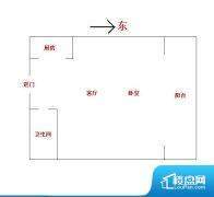 1室1厅1卫 东 53.00㎡