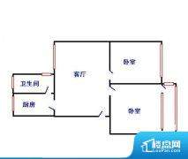 2室1厅1卫 南北 57.00㎡