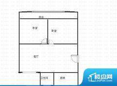 2室1厅1卫 西北 53.00㎡