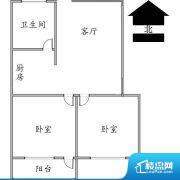 2室1厅1卫 东 76.00㎡