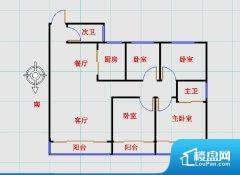 4室2厅2卫 南北 160.00㎡