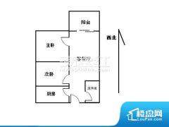 2室2厅2卫 西北 59.00㎡