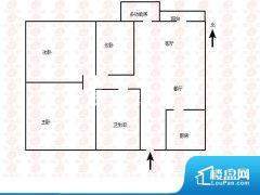 3室2厅1卫 西北 99.00㎡