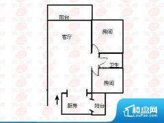 2室2厅1卫 西北 90.00㎡