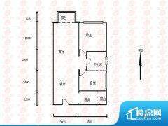 2室2厅2卫 东北 84.00㎡