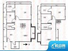 4室3厅4卫 西 181.00㎡