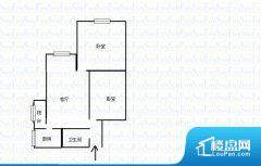 2室1厅1卫 南 66.00㎡