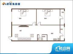 2室2厅1卫 东西 91.00㎡