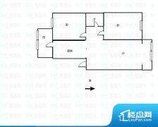 2室2厅2卫 东西 80.00㎡