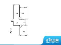 2室1厅1卫 南北 72.00㎡