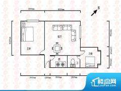 2室2厅1卫 东南 84.00㎡