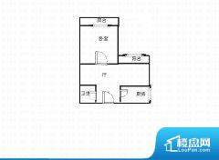 1室1厅1卫 东 42.00㎡