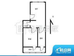 2室1厅2卫 南北 61.00㎡