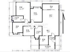 4室2厅2卫 西南 123.00㎡