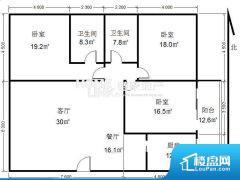 3室2厅2卫 北 141.00㎡