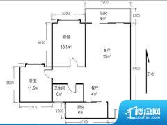 2室1厅1卫 东南 86.00㎡