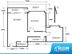 2室2厅1卫 东南 89.00㎡