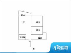 2室1厅1卫 东 82.70㎡