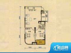 2室2厅1卫 南 92.85㎡