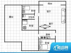 3室2厅1卫 北 83.00㎡