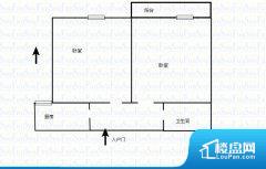 2室0厅1卫 南 64.00㎡