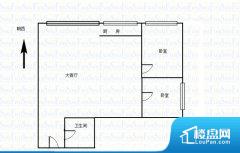 2室1厅1卫 西 75.00㎡