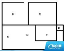 2室1厅1卫 南北 100.00㎡