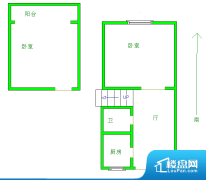 2室1厅1卫 西 50.00㎡