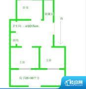 3室1厅1卫 西 61.30㎡