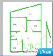 2室1厅1卫 南北 60.86㎡