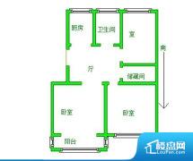 3室2厅1卫 南北 113.50㎡