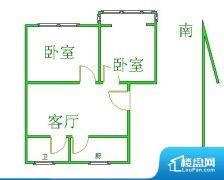 2室1厅1卫 南北 53.00㎡