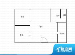 2室2厅1卫 南 88.00㎡